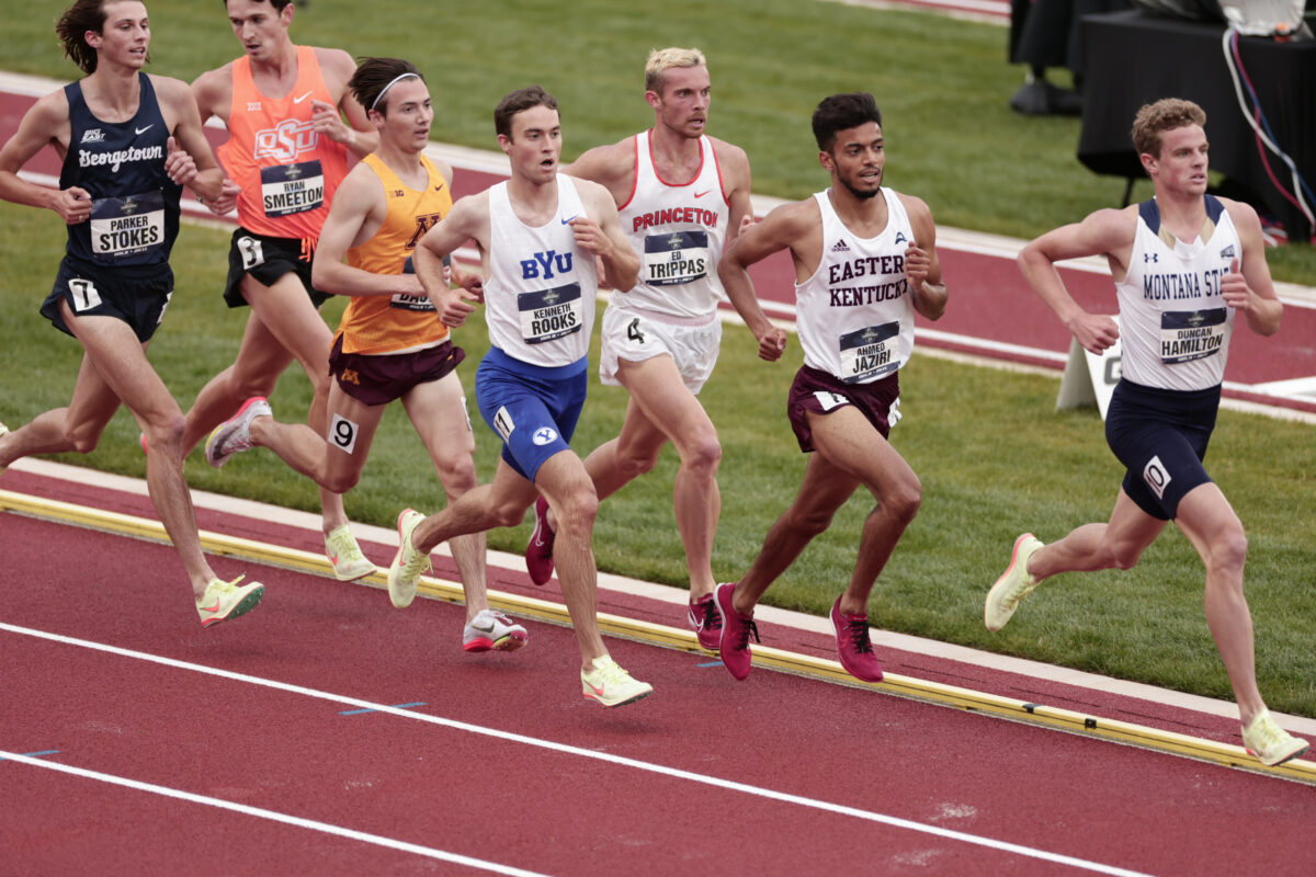 school record in steeplechase at NCAAs 